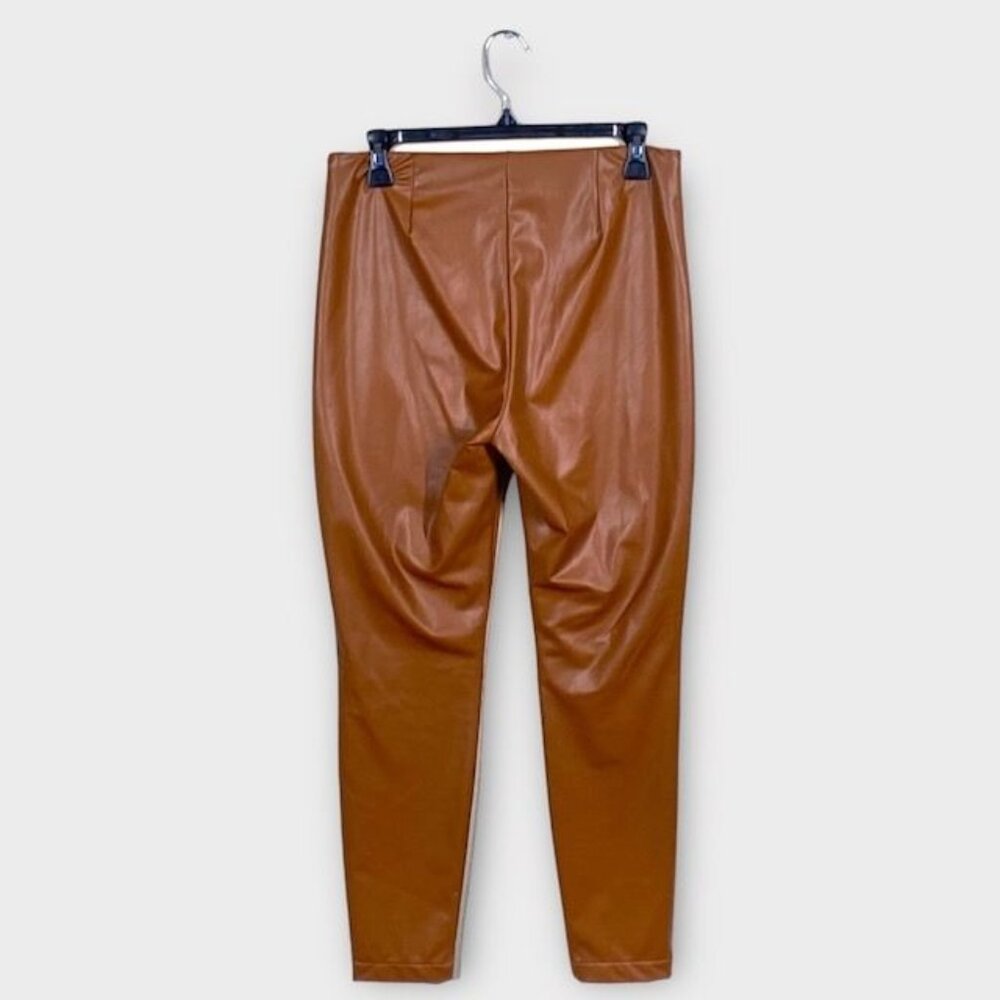 Banana Republic High Rise Vegan Leather Leggings Brown, Size Small - Picture 3 of 4